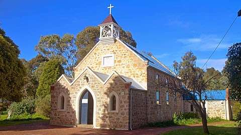 Photo: Christ Church Yankalilla with Shrine of Our Lady of Yankalilla